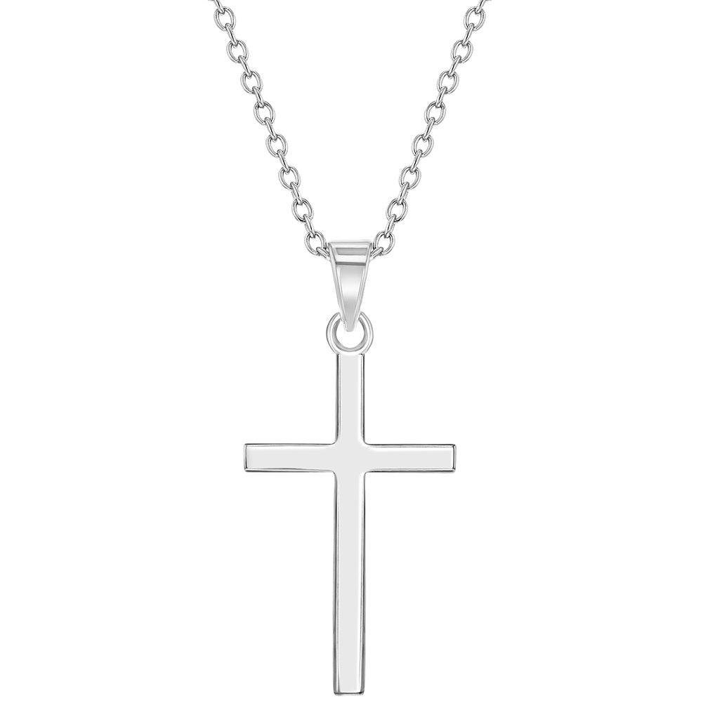 Cross Necklace for Men,Stainless Steel Black Silver Gold Cross Pendant  Necklace for Men Boys Cross Chain for Men 16-24 Inches Rope Chain -  Walmart.com